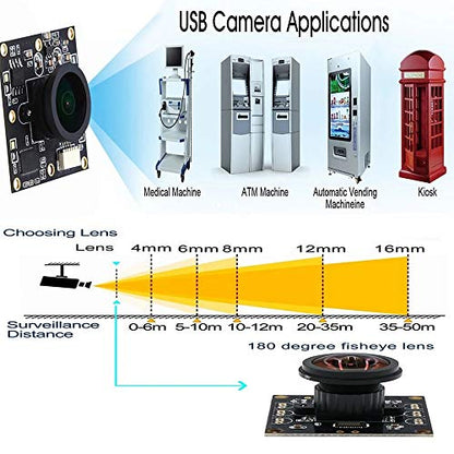 STINYTECH 2.0MP Mini IR USB Camera HD 1080P CMOS OV2710 High Frame 30Fps 2.0 UVC Invisible 940nm Led Night Vision Web CCTV Security Camera